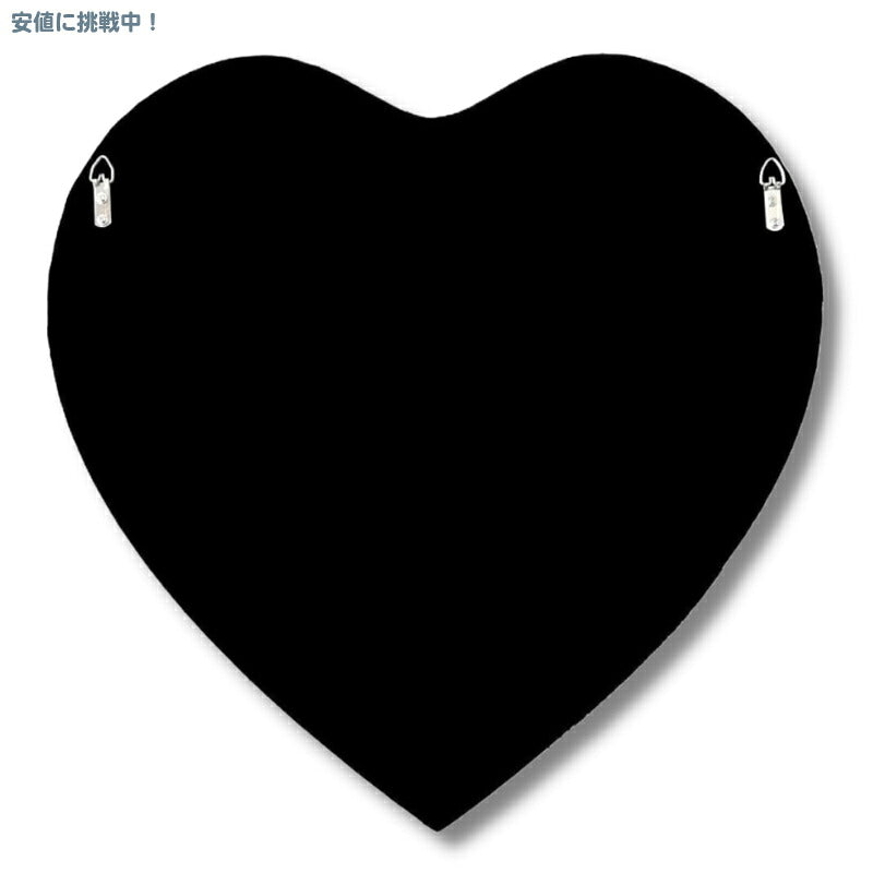 ハート型ミラー Heart Shaped Silver Mirror クリスタル クラッシュ ダイヤモンド Crystal Crush Diamond 鏡 シルバー 壁掛け鏡 ハートミラー 61x61x2.5cm 4