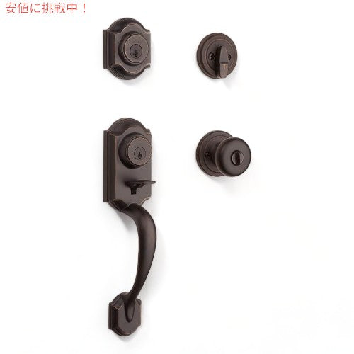 クイックセット モンタラ 玄関ドア ロックハンドル＆デッドボルトセット Kwikset Montara Front Door Lock Handle and Deadbolt Set 1