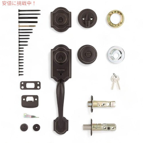 クイックセット モンタラ 玄関ドア ロックハンドル＆デッドボルトセット Kwikset Montara Front Door Lock Handle and Deadbolt Set 2