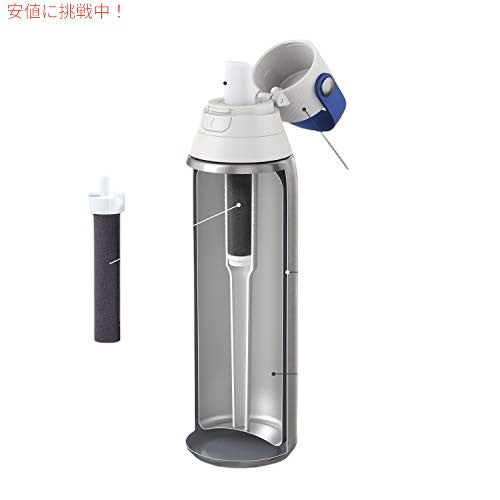 BRITA ブリタ ステンレス鋼水フィルターボトル 20oz ステンレス鋼 2