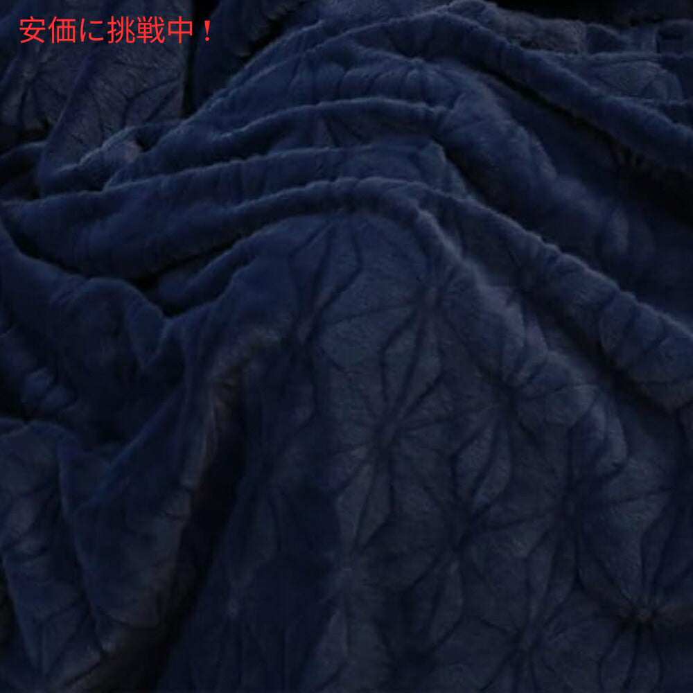 Elegear コージーで暖かいふわふわフェイクファーブランケット（ブルー）約150cm × 200cm Cozy Warm Soft Faux Fur Blanket Blue 59x79inches 7