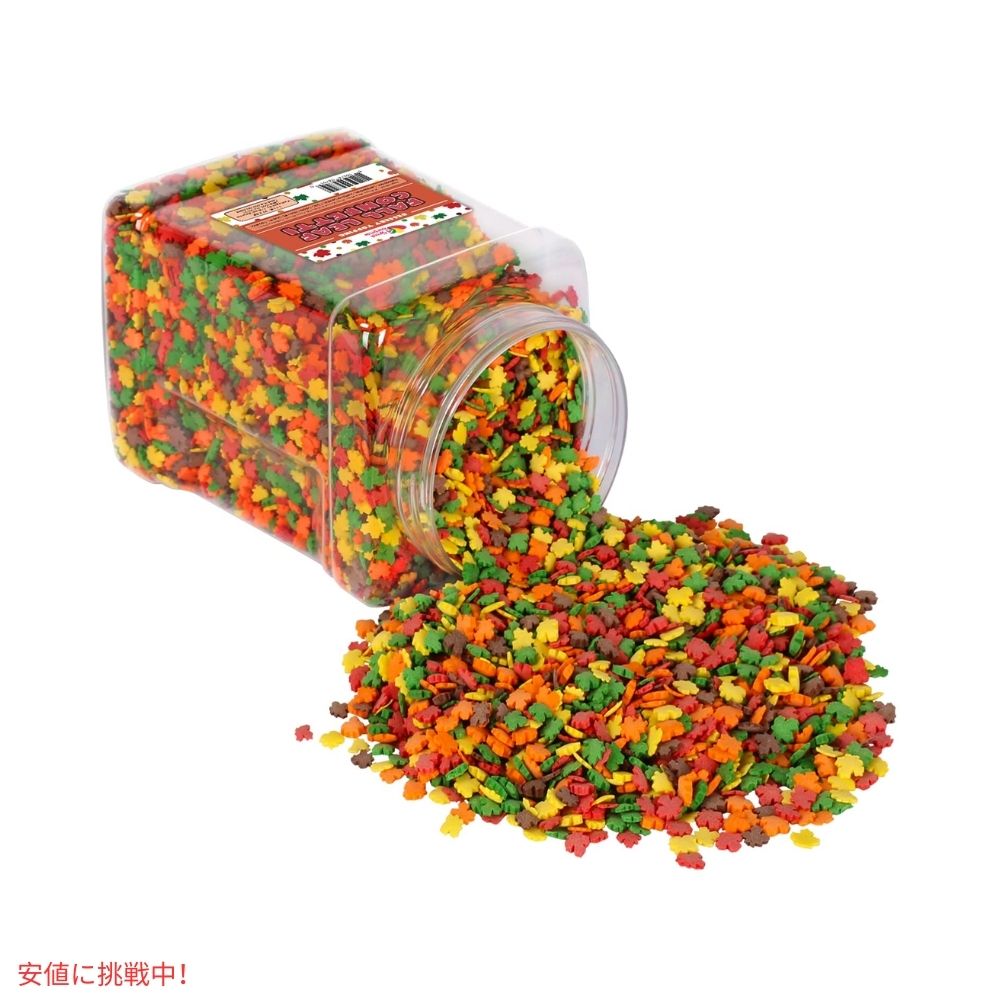 A Great Surprise 秋の葉 フォールリーフ コフェッティ スプリンクル Fall Leaf Confetti Sprinkles 1.7Lbs 3