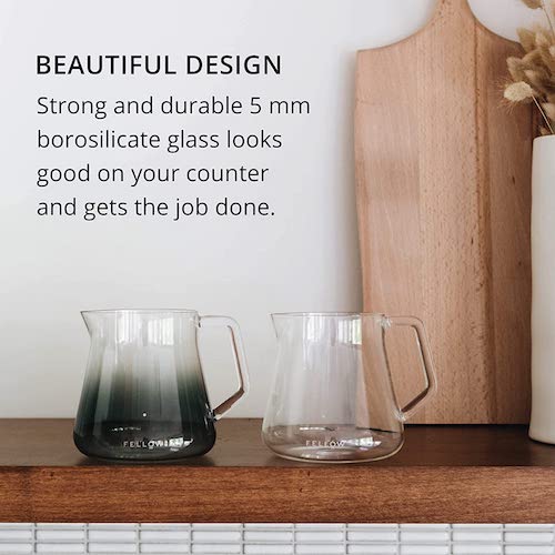 Fellow フェロー ガラスカラフェ 耐熱ガラス コーヒーポット 500mL [スモークグレー] Mighty Small Glass Carafe SMOKE GREY 4