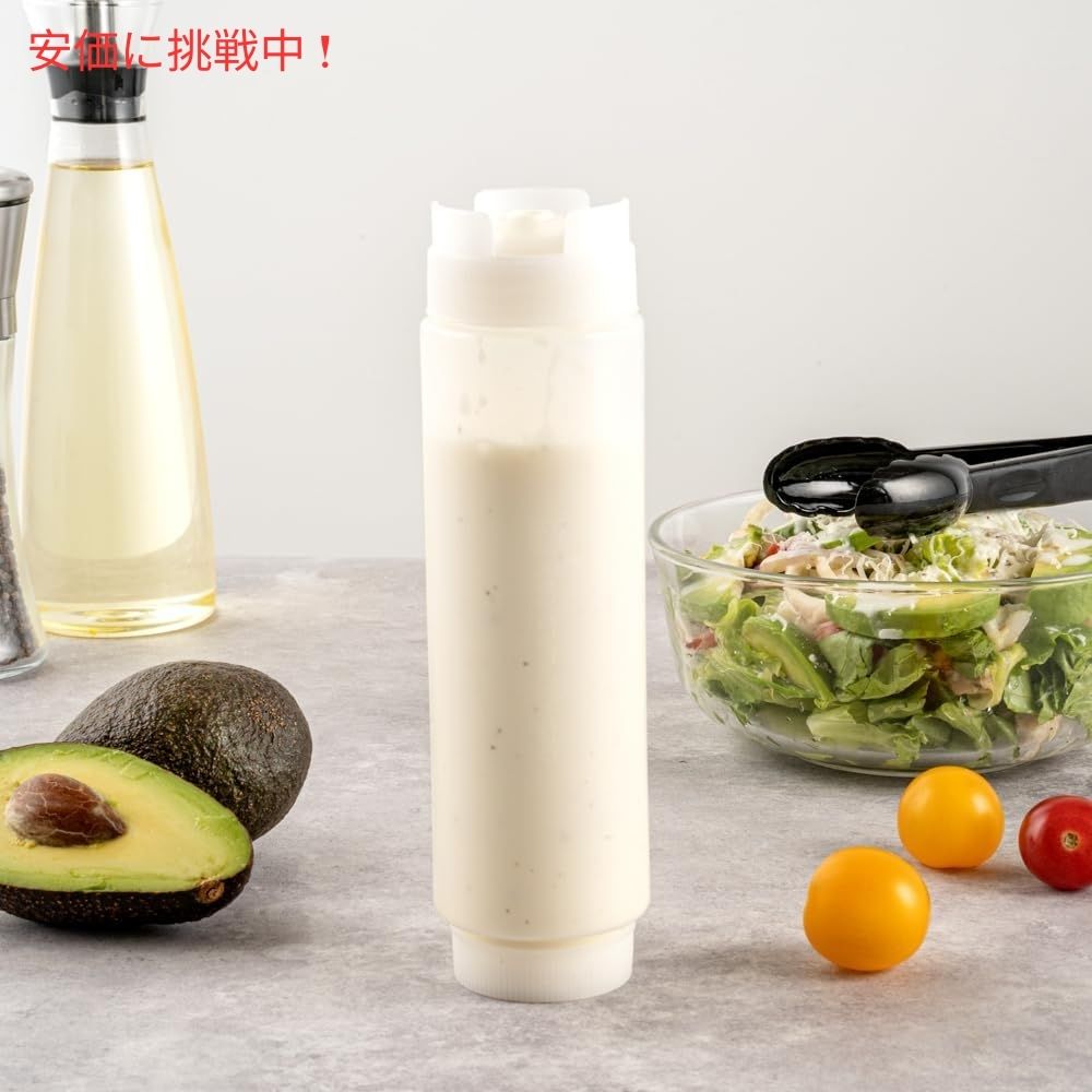 Restaurantware レストランウェア FIFO方式 473mL 調味料用スクイーズボトル 6本セット First In First Out 16oz Condiment Squeeze Bottle 6pcs 3
