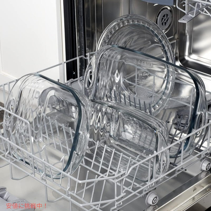 Anchor Hocking ファイヤーキング ベイクウェア マルチクリア Anchor Hocking FireKing Bakeware Multi Clear 4 piece set 9