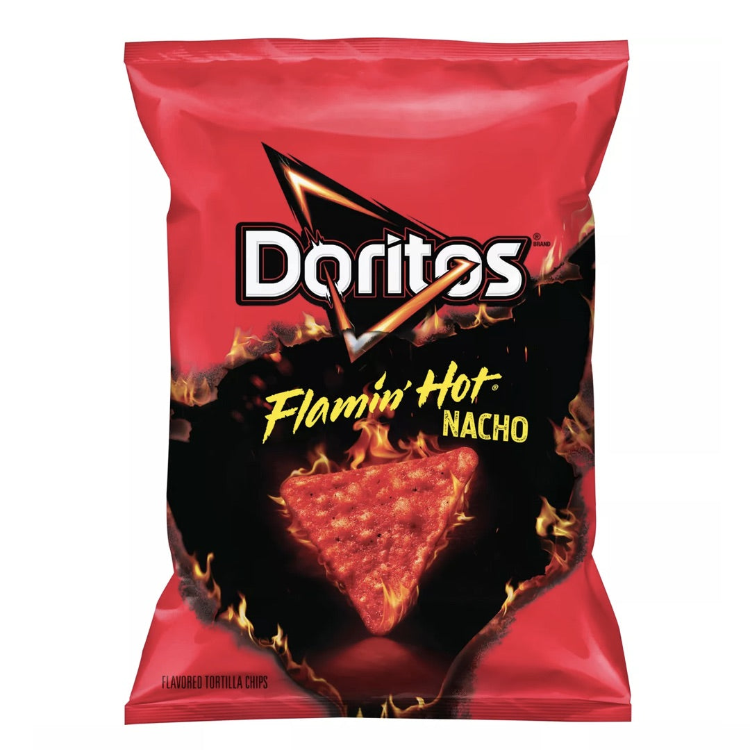 Doritos Flamin' Hot Nacho Cheese Flavored Tortilla Chips / ドリトス トルティーヤチップス フレーミン ホットナチョチーズ味 262.2g(9.75oz) 1