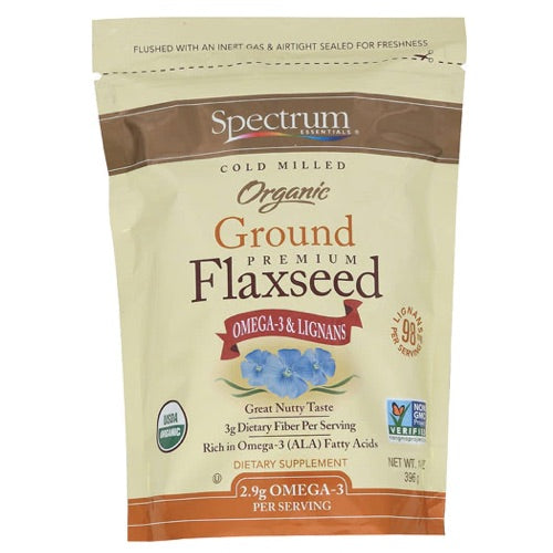 Spectrum Organic Ground Flaxseed -- 14 oz / スペクトラム オーガニック グラウンド フラックスシード 粉状 亜麻仁 オメガ3 396g 1