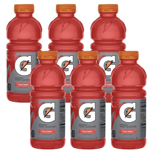 【お得な6本】Gatorade Fruit Punch Sports Drink -20 fl oz Bottles / ゲータレード スポーツドリンク [フルーツパンチ味] 591ml 1