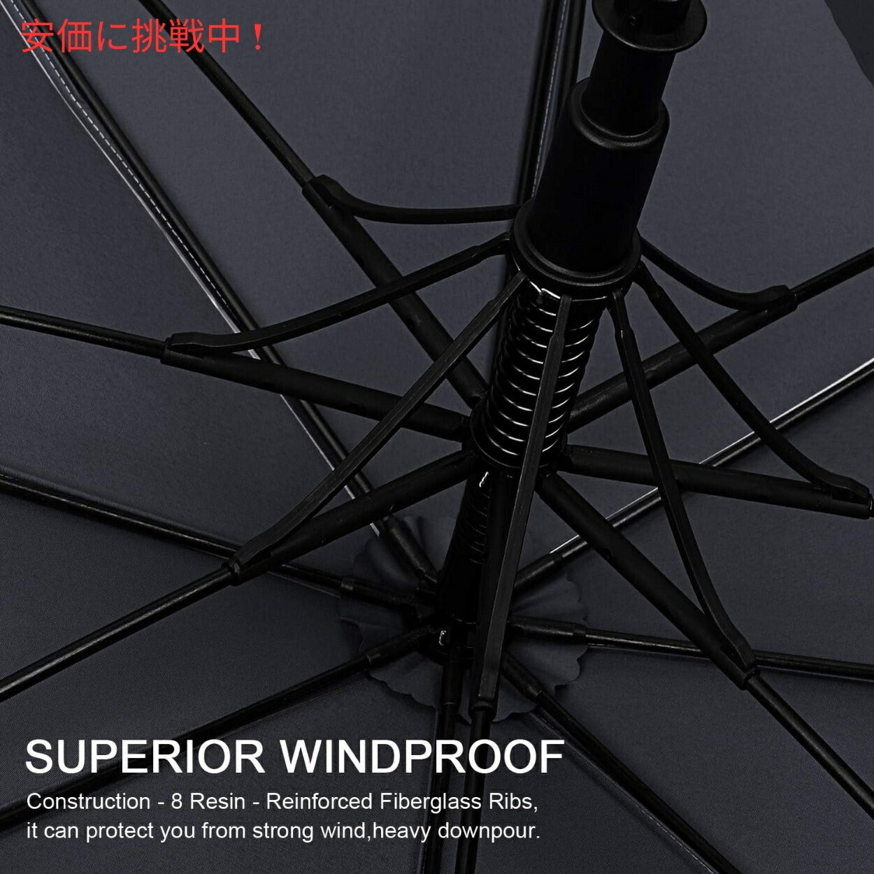 G4Free 54Inch Golf Umbrella Auto Open Sun Rain Umbrella Silver Black ゴルフ傘 晴雨兼用傘 ジャンボ傘 UVパラソル 自動オープン 銀色 黒色 5