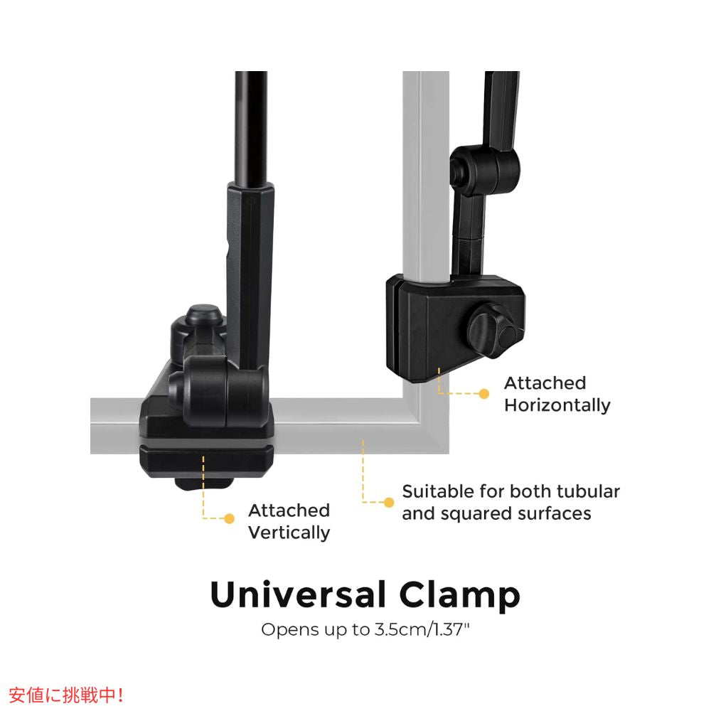 G4Free UPF 50+ 調節可能 クランプオン パラソル ブルー/シルバー UVカット 日傘 パラソル ゴルフ傘 UPF 50+ Universal Clamp On Umbrella Blue/Silver 4