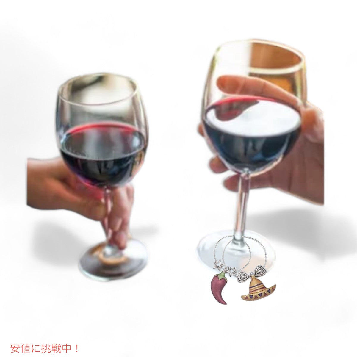 ワイングラスチャーム that Wine is Mine! ビバ メキシコ 6点セット 6Piece Wine Glass Markers Viva Mexico! 3