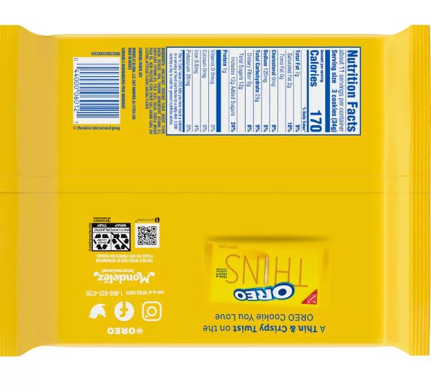 Oreo オレオ Golden ゴールデン ファミリーサイズ 18.12oz/513g 2