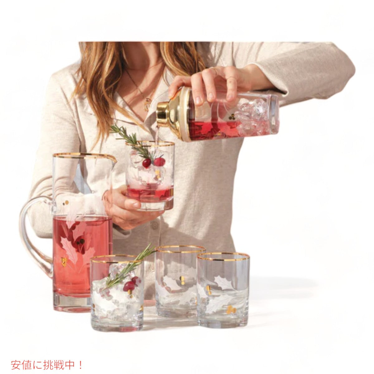 レノックス Lenox ホリデーゴールドピッチャー 水差し Holiday Gold Pitcher 6