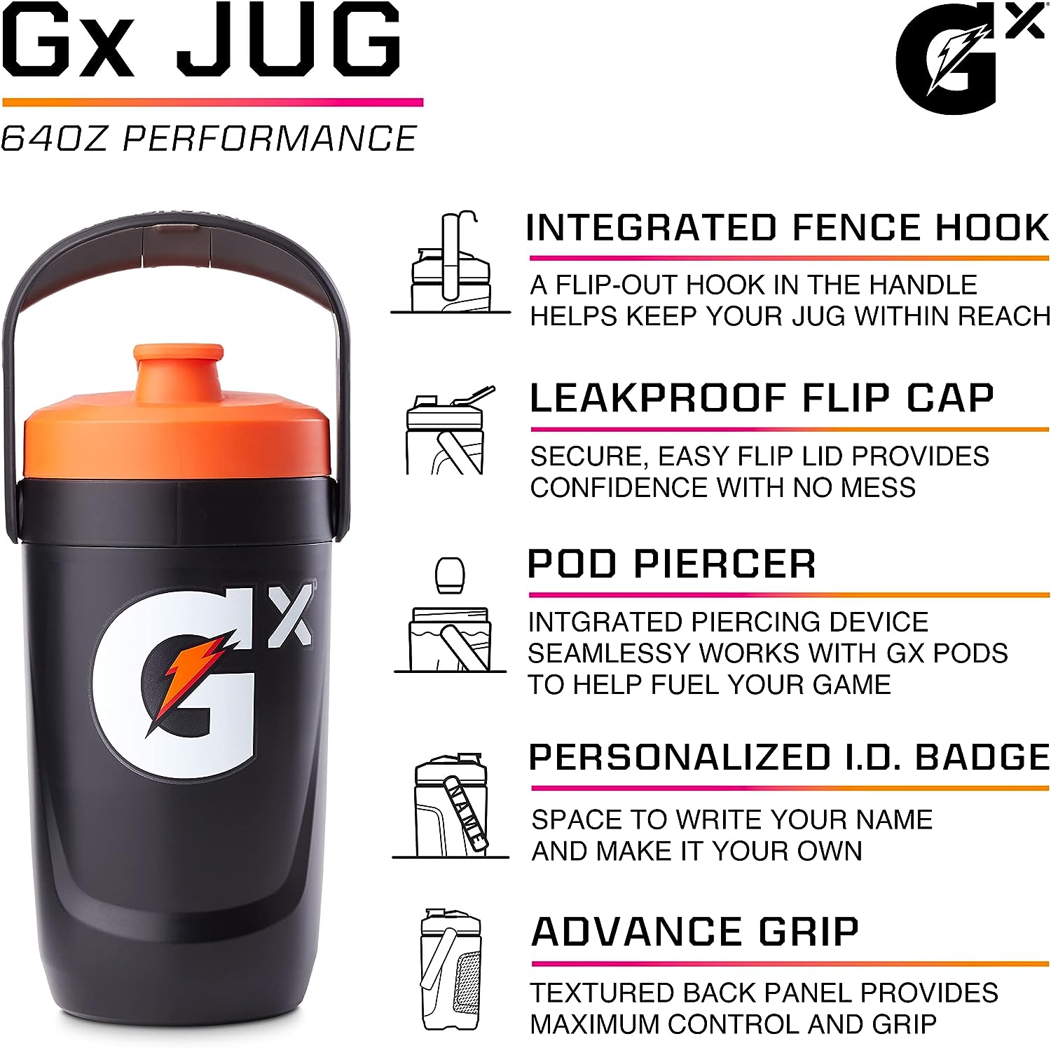 Gatorade ゲータレード Gx パフォーマンス ジャグ 水筒 [ホワイト] 1.89L / Gx Performance Jug [White] 64oz 3
