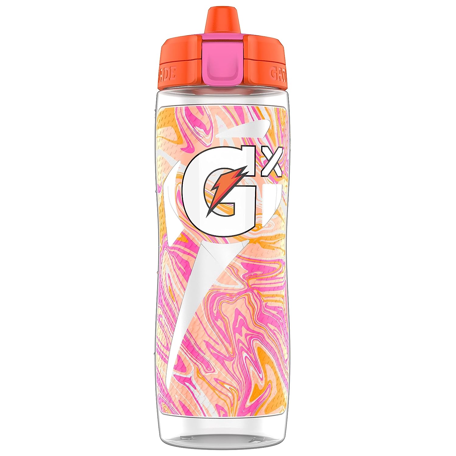 Gatorade ゲータレード Gx ドリンクボトル 水筒 [マーブルオレンジパステル] 887ml / Gx Bottle [Marble Orange Pastel] 30oz 1