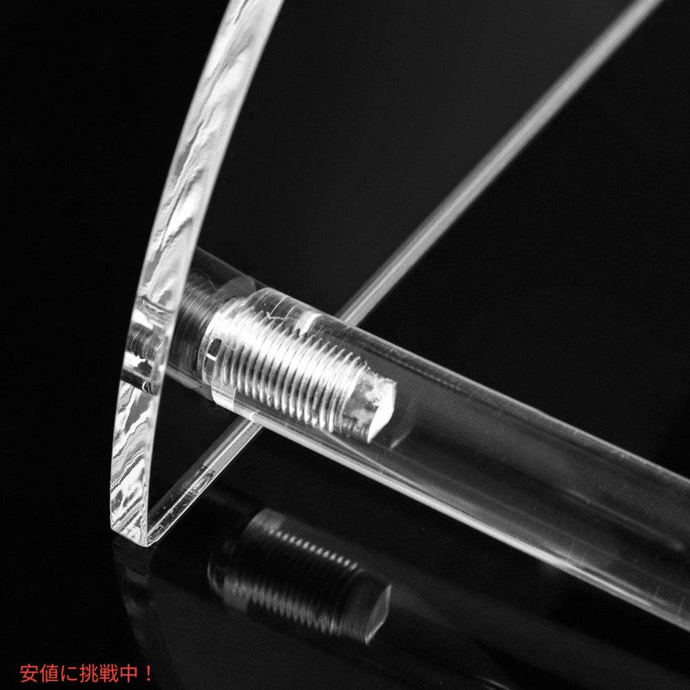アクリル  ケーキディスプレイ スタンド クリア ハーフムーン サーバー カップケーキデザートスタンド Acrylic Legs Half Moon 3