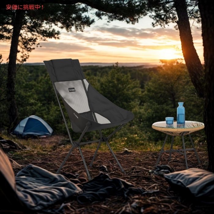 Helinox ヘリノックス 軽量サンセットキャンプチェア ブラック Lightweight Sunset Camping Chair Black 3