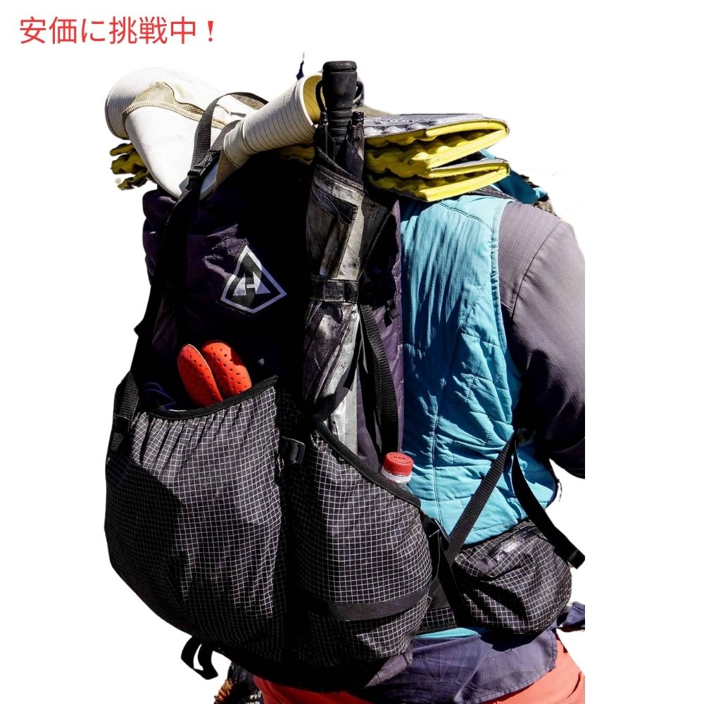ハイパーライトマウンテンギア サウスウェスト55 ミディアム ブラック バックパック Hyperlite Mountain Gear Southwest 55 Medium Black Backpack 7