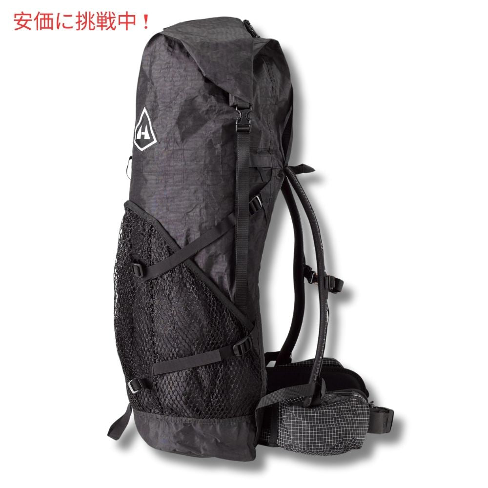 ハイパーライトマウンテンギア ウィンドライダー70 ラージ ブラック バックパック Hyperlite Mountain Gear WINDRIDER 70 Large Black Backpack 3