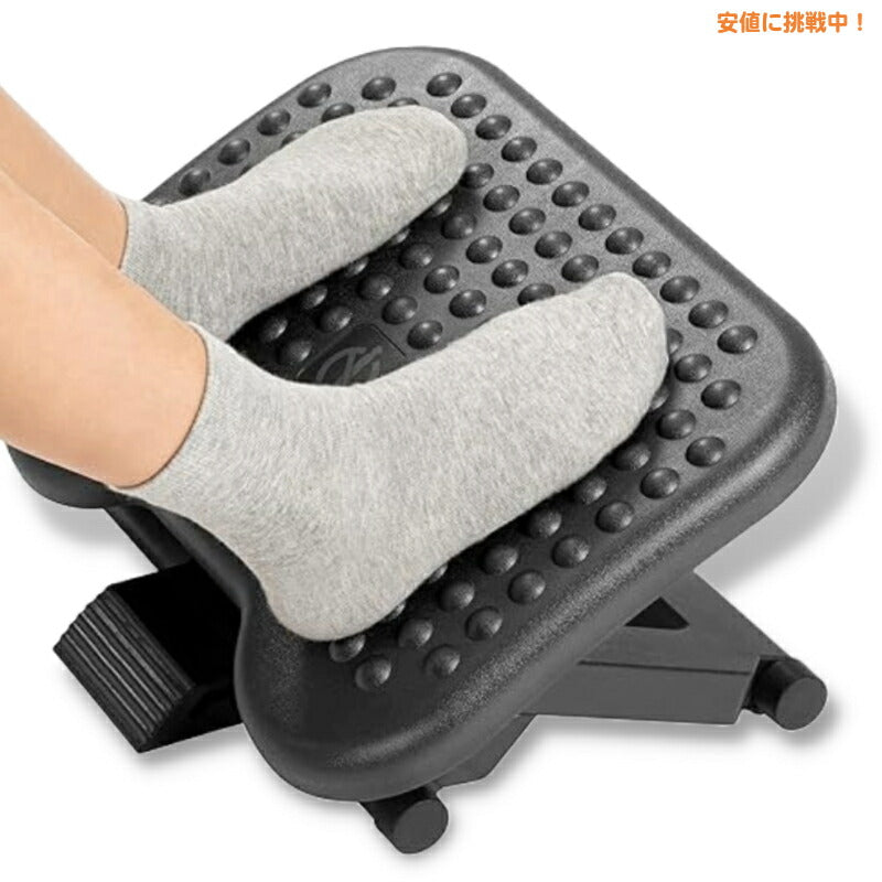 HUANUO フットレスト 高さ・角度調節可能  お家 オフィス デスクワーク Adjustable Under Desk Footrest for Home Office 2