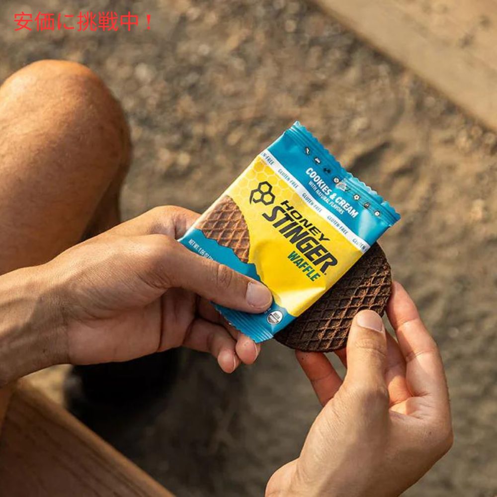 ハニースティンガーワッフル クッキー アンド クリーム Honey Stinger Energy Waffle Cookie & Cream 16枚入り 6