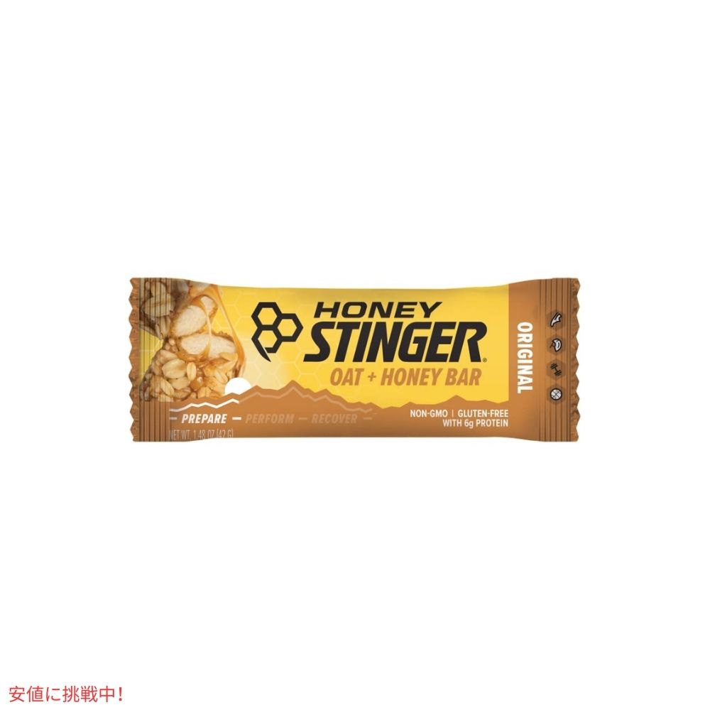 ハニースティンガー オート + ハニーバー オリジナル 12個入り Honey Stinger Oat + Honey Bar 17.52oz/Box of 12 2