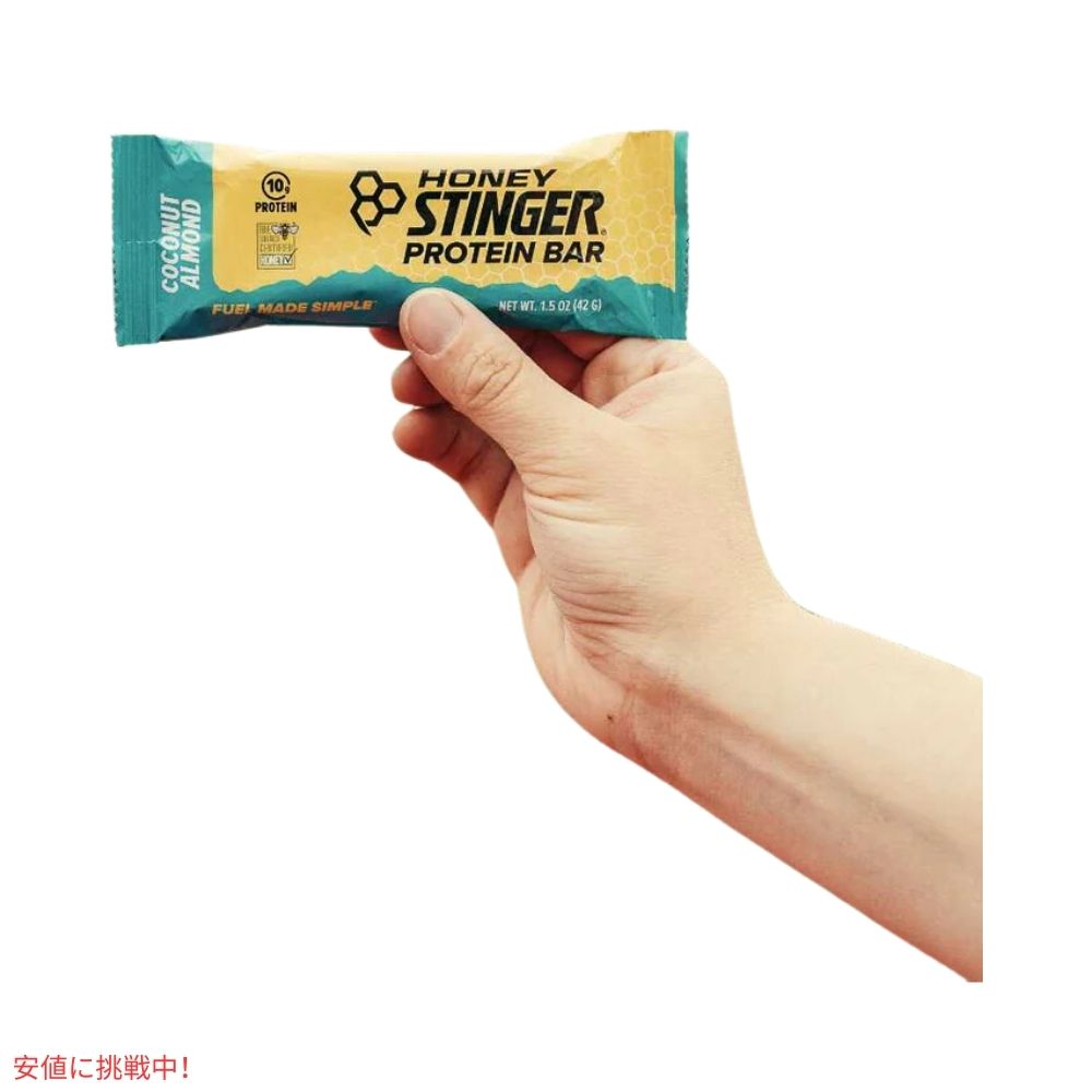 ハニースティンガー プロテインバー ココナッツアーモンド 15個入り Honey Stinger Protein Bar Coconut Almond 22.2oz/Box of 15 6