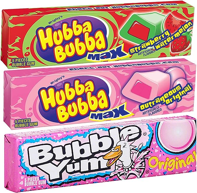 【3個セット】Hubba Bubba (ハバ・ババ) バブルヤム バブルガム チューインガム 3個セット 1