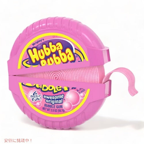 HUBBA BUBBA Tape Original / ハバ・ババ バブルガム テープ オリジナル味 56.7g(2oz) 1.82m (6ft) 2