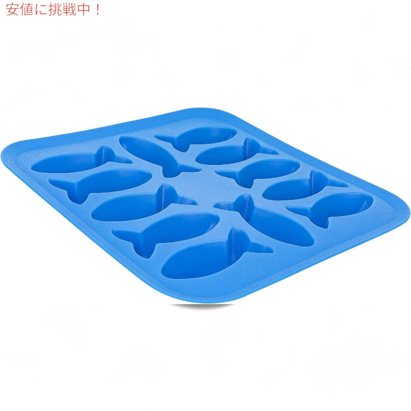 Fairly Odd Novelties フェアリーオッドノベルティ フィッシュアイスキューブトレイ [ブルー] 製氷皿 Fish Ice Cube Tray Blue 3