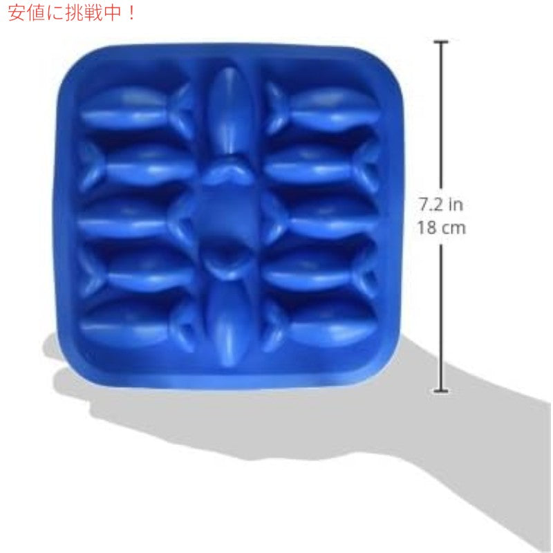Fairly Odd Novelties フェアリーオッドノベルティ フィッシュアイスキューブトレイ [ブルー] 製氷皿 Fish Ice Cube Tray Blue 7
