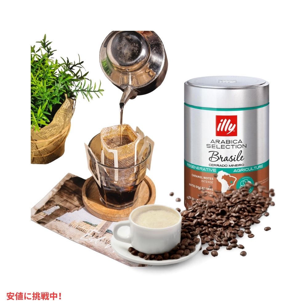 イリー illy ホールビーン コーヒー豆 アラビカセレクション ブラジル セラード ミネイロ ミディアムロースト 8.8オンス Whole Bean Coffee Brasile 7