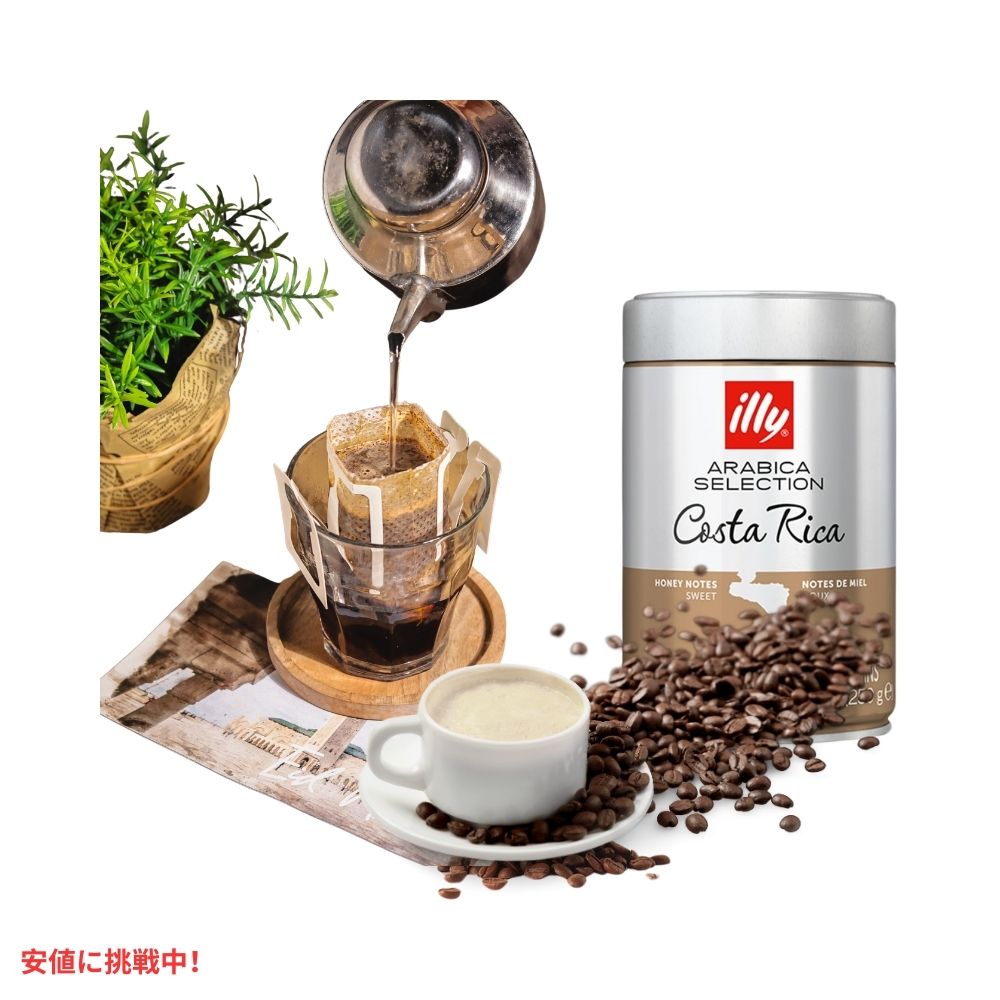 イリー illy ホールビーン コーヒー豆 アラビカセレクション コスタリカ ミディアムロースト 8.8オンス Whole Bean Coffee Costa Rica Medium Roast 8.8oz 7