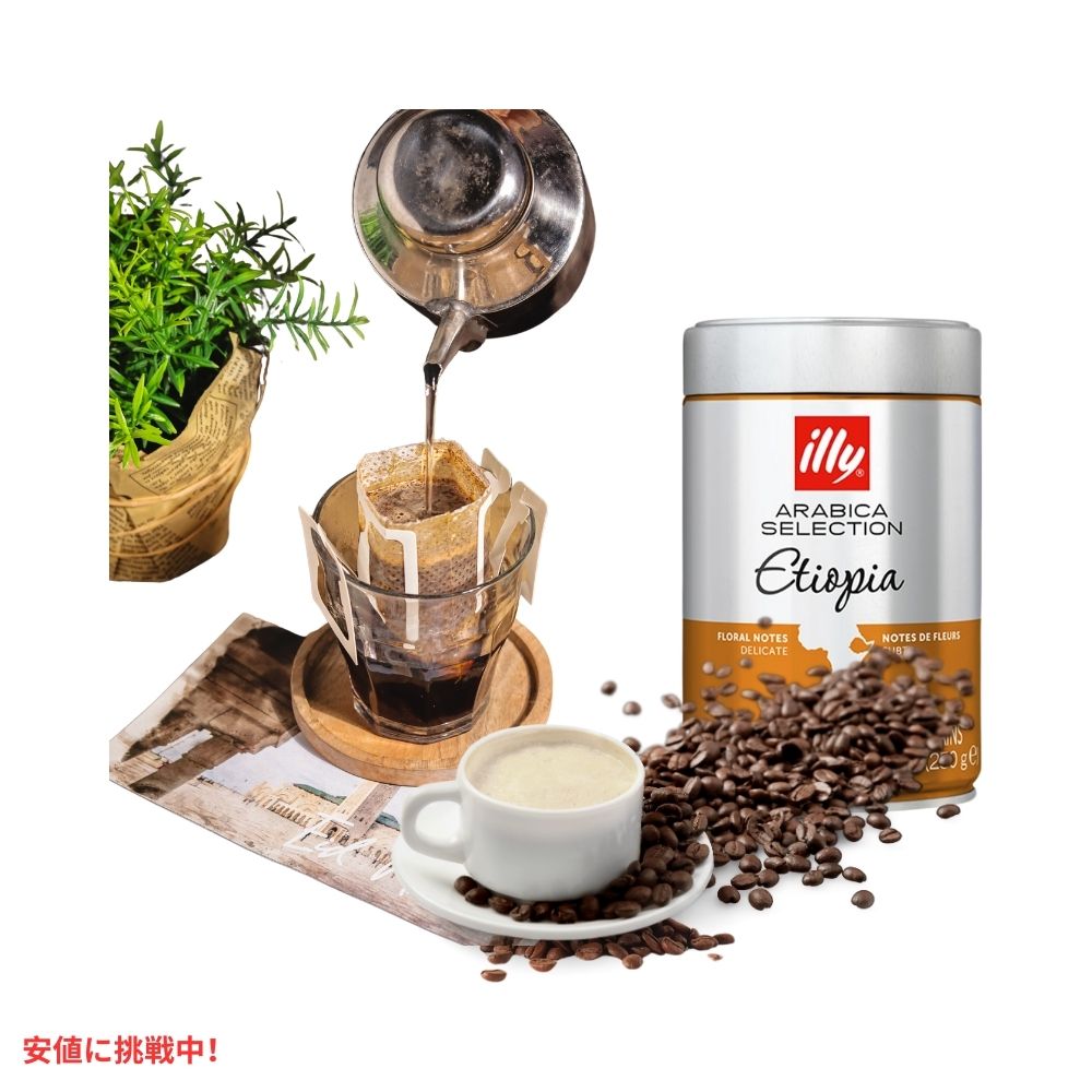 イリー illy ホールビーン コーヒー豆 アラビカセレクション エチオピア ボールドロースト 8.8オンス Whole Bean Coffee Etiopia Bold Roast 8.8oz 7