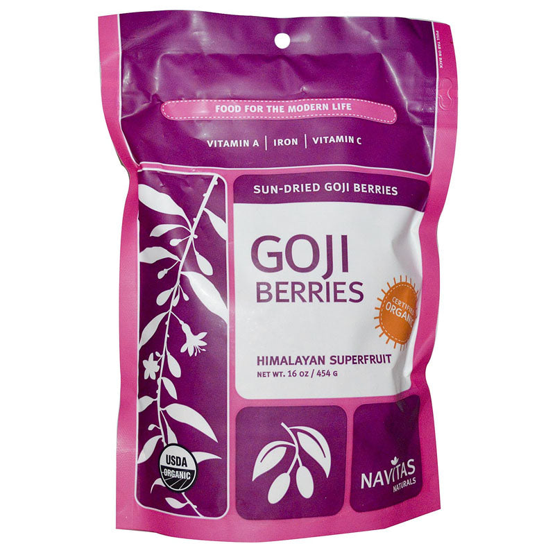 Navitas Naturals, Organic, Goji Berries, Sun-Dried, 16 oz (454 g) ナビタスナチュラルズ ゴジベリー, サンドライ 1