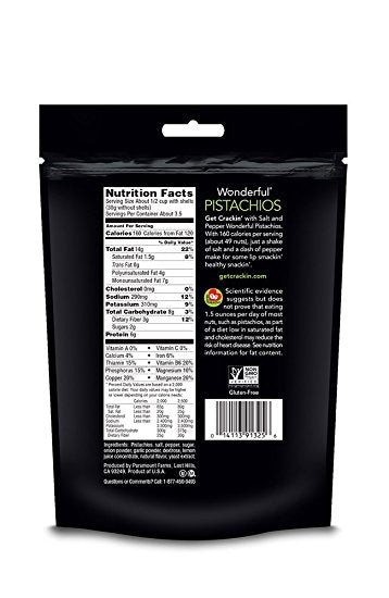 Wonderful Salt and Pepper Pistachios (7 oz) /198g  /ワンダフルピスタチオ　ソルト アンド ペッパー味 2
