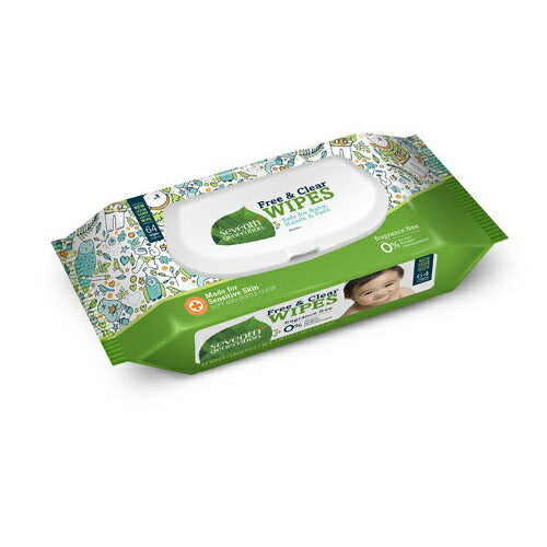 Seventh Generation Baby Wipes Refill 64ct Unscented セブンスジェネレーション　おしりふき 詰め替え用 64枚 無香料 1