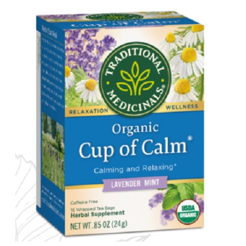 Traditional Medicinals Cup of Calm トラディショナル・メディシナル  カップ　オブ　カーム　ラベンダーミント 1箱16ティーバッグ入り 1