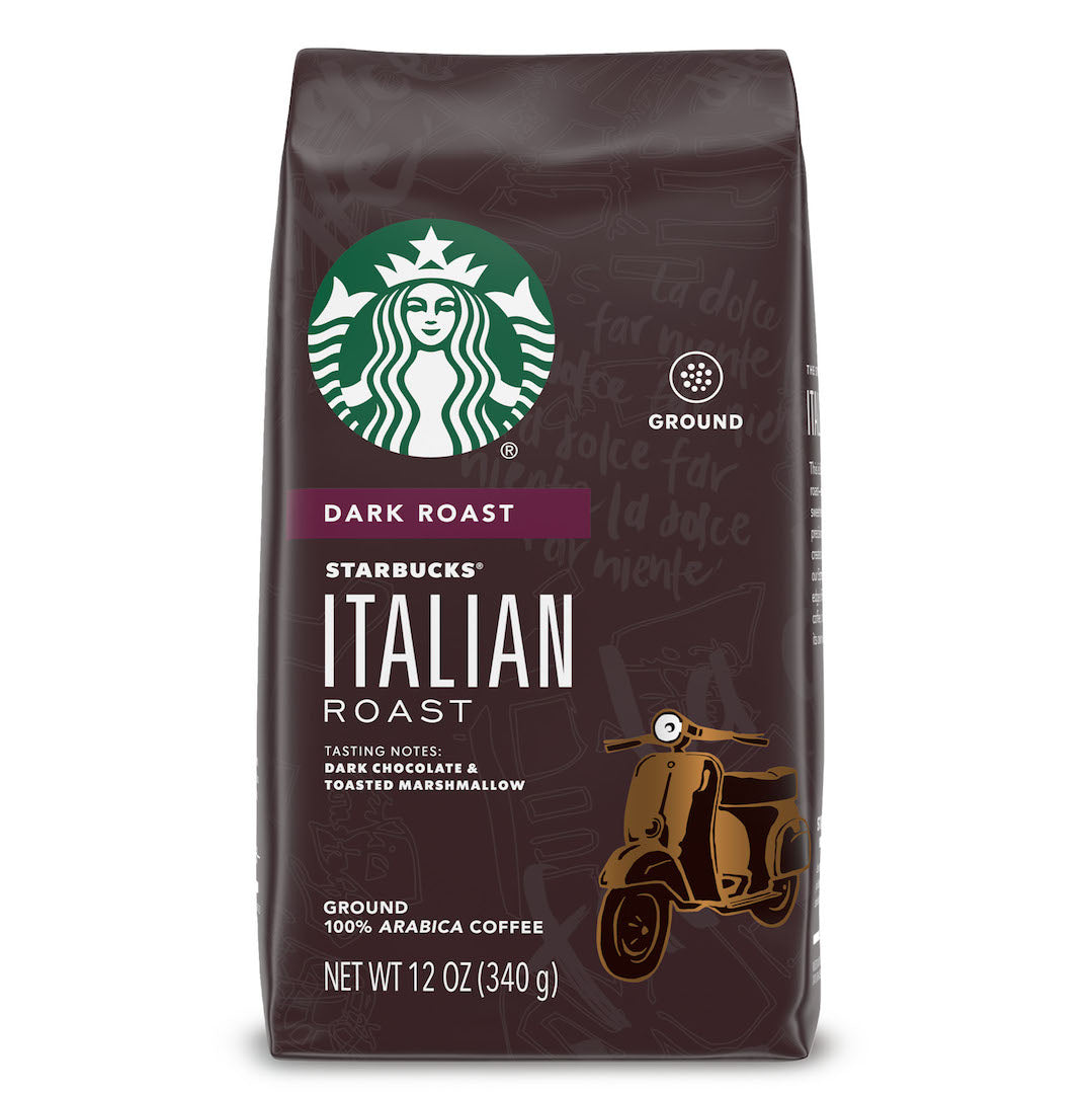 Starbucks Dark Roast Ground Coffee, Italian Roast / スターバックス 1