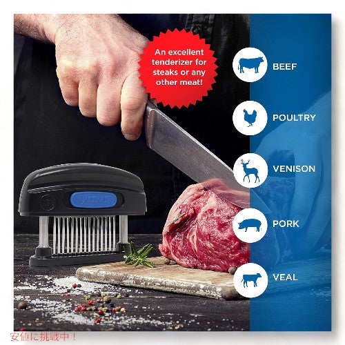 ジャカード Jaccard 15ブレード ミートテンダライザー Meat Tenderizer ステンレススチール 15 Blade Stainless Steel 3