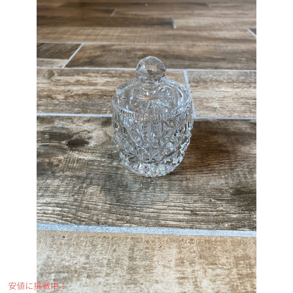 ジャム瓶 フタ付き スプーン付き クリスタル製 保存瓶 保存容器  Godinger Jam Jar With Serving Spoon 5