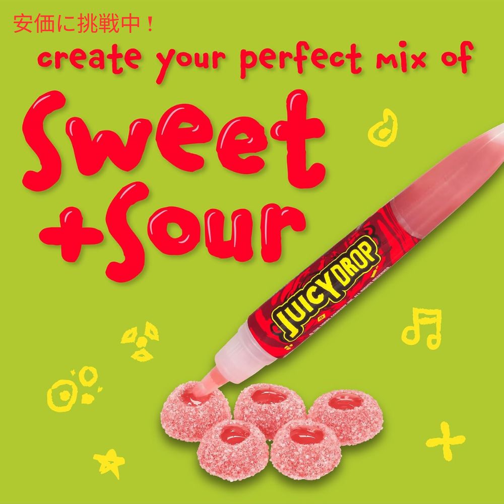 Juicy Drop ジューシードロップ 甘いキャンディ＆酸っぱいジェルペン アソートフレーバー 16個セット Sweet Candy & Sour Gel Pen Assorted Flavors 16packs 5