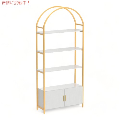 ジェヒアテック ゴールド ブックシェルフ 本棚 ドア収納付き Jehiatek Gold Bookshelf 2