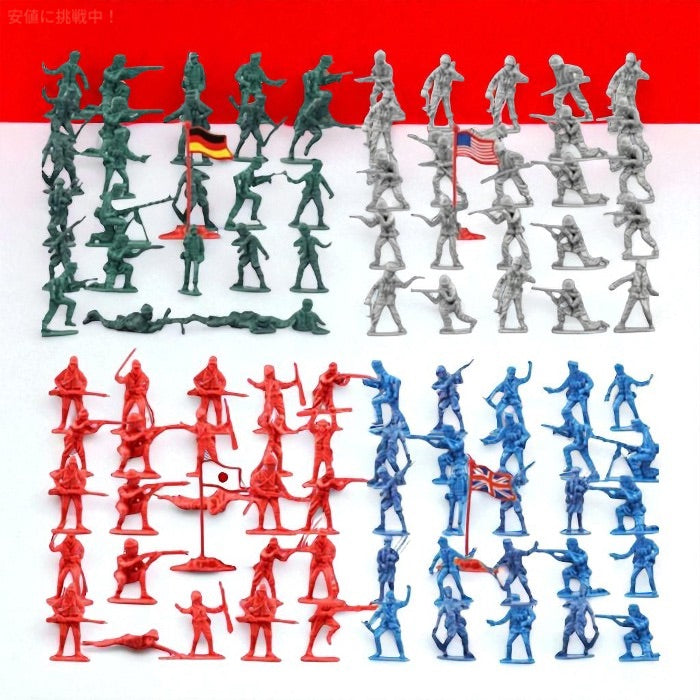 Liberty Imports アーミーメン おもちゃの兵士 ミリタリーアクションフィギュアセット 200個入り Army Men Military Action Figures Set 3