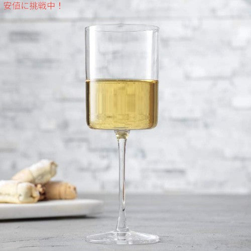 2個セット JoyJolt ジョイジョルト White Wine Crystal Glasses 11.4 Oz 白ワイン クリスタルグラス Claire 340ml 4