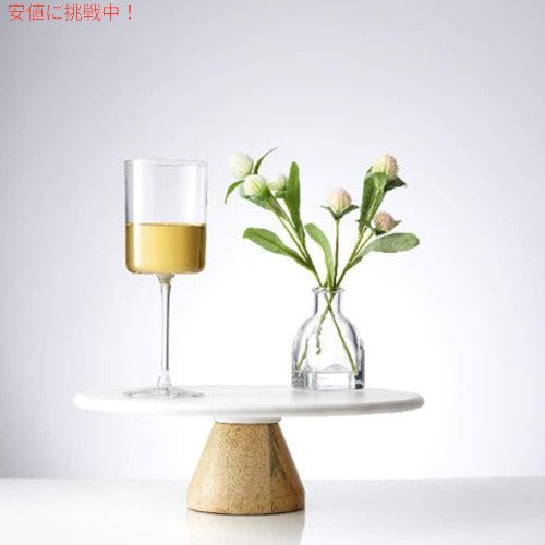 2個セット JoyJolt ジョイジョルト White Wine Crystal Glasses 11.4 Oz 白ワイン クリスタルグラス Claire 340ml 5