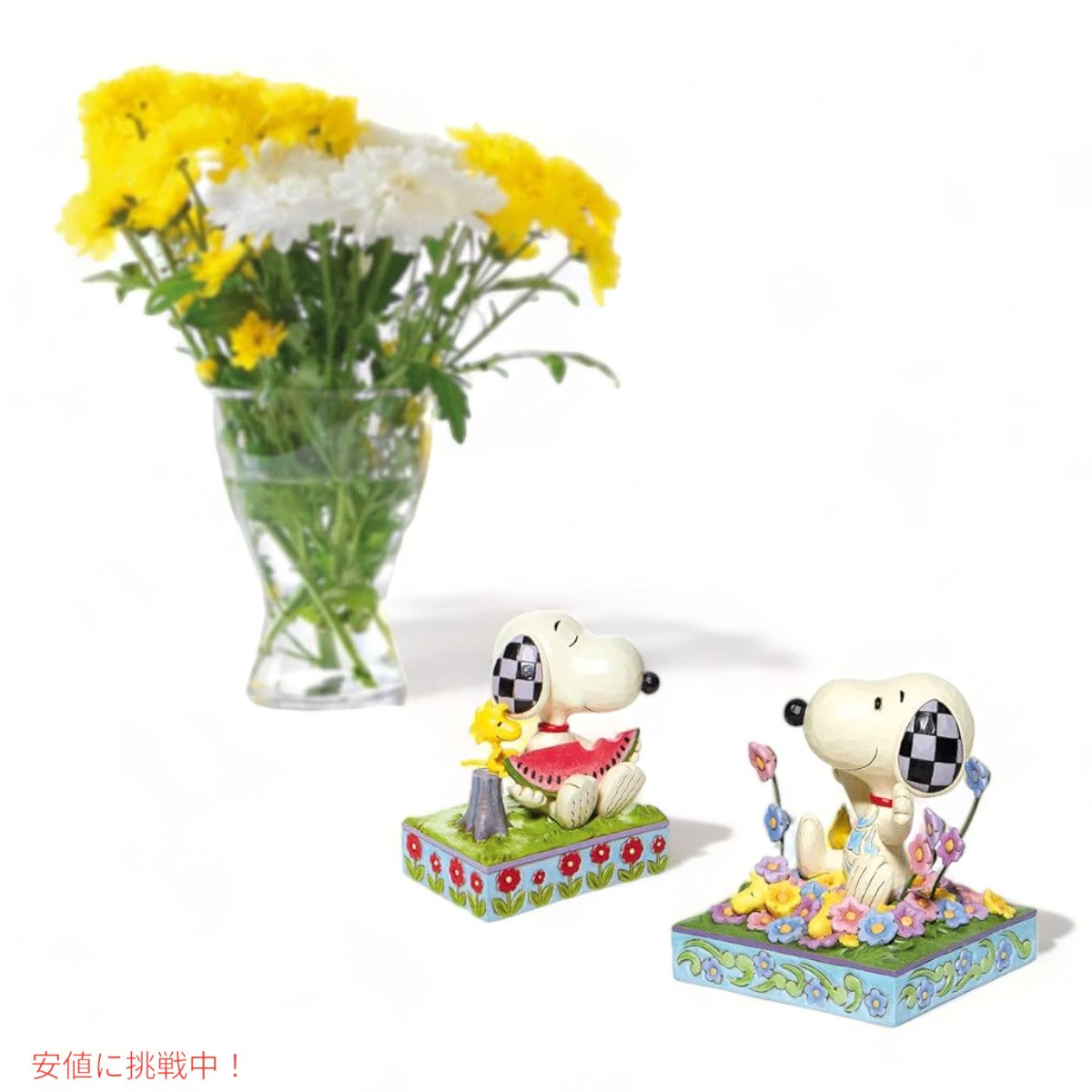 エネスコ ジム・ショア コレクション スヌーピー ＆ ウッドストック A Summer Snack 約11.7センチ 置物 飾り インテリア Enesco Jim Shore Peanuts Snoopy 5