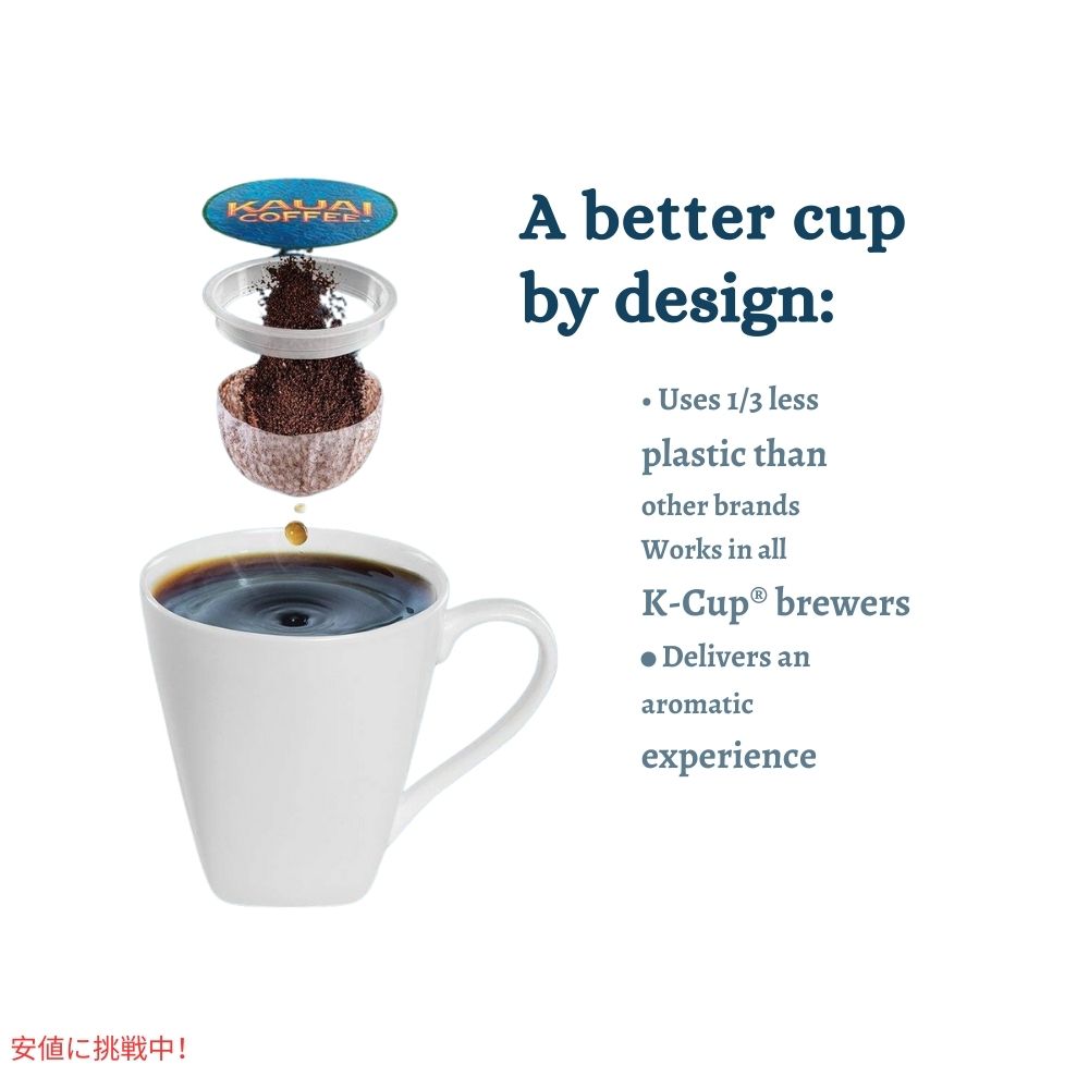 Kauai Coffee カウアイコーヒー ダークロースト ナ パリ コースト キューリグ用 ポッド 12個 K-Cup Dark Roast Na Pali Coast 12ct 4