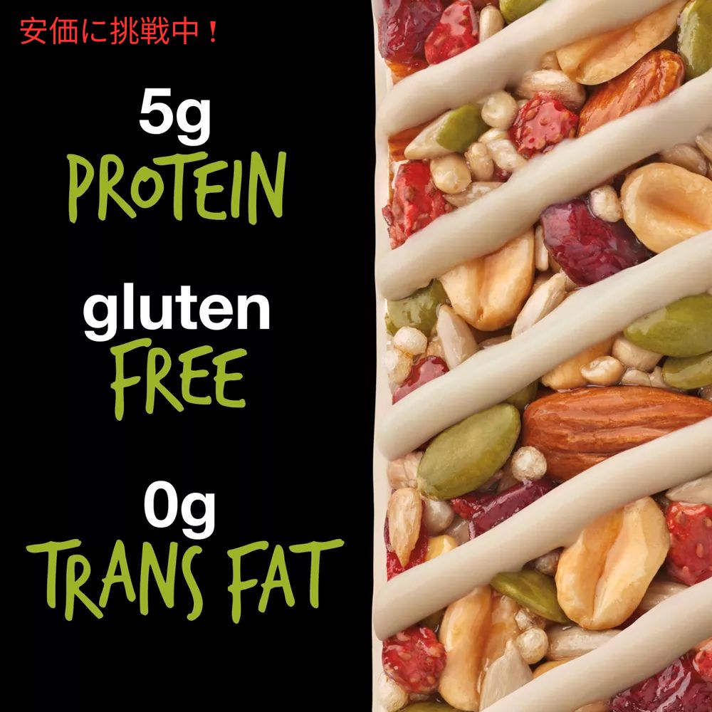 KIND カインド シーズ フルーツ＆ナッツ ストロベリー サンフラワーシード 6本入り ナッツバー プロテインバー Bars Strawberry Sunflower Seed 6Bars 3