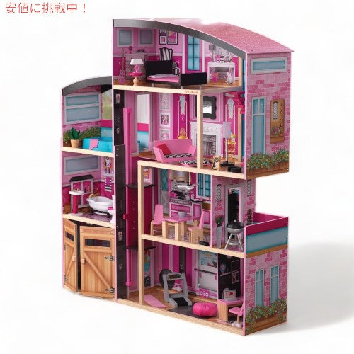 キッドクラフト KidKraft  木製ドールハウス シママンション 12インチ人形用 Wooden Dollhouse Shimmer Mansion for 12" Dolls 1